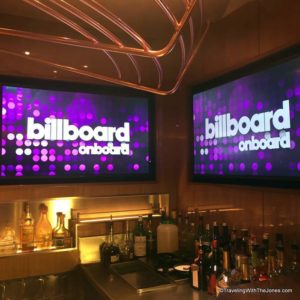 Billboard onboard, ms Koningsdam, Holland America Line
