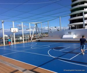 basketball on the Sport Court, Koningsdam, Holland America Line
