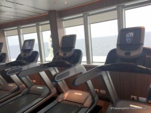 treadmills with a view, Koningsdam, Holland America Line