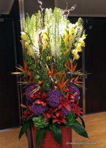 Fresh flower arrangement, Koningsdam, Holland America Line