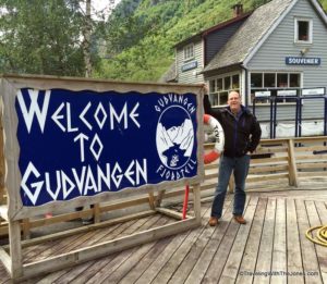 on the pier in Gudvangen, Norway