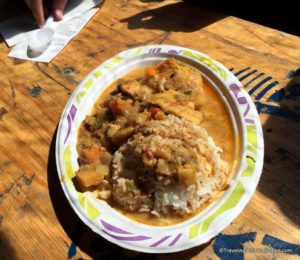 seafood curry, N.I.F. Seafood stand in Flam, Norway