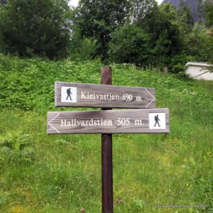 hiking trails in Flam, Norway