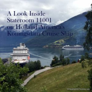 A look inside stateroom 11001, Koningsdam cruise ship, Holland America