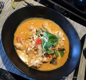 Penang Curry Chicken, Tamarind Restaurant, Holland America's Koningsdam cruise ship
