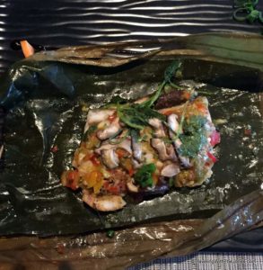 unwrapped - Barramundi in Banana Leaf, Holland America's Koningsdam