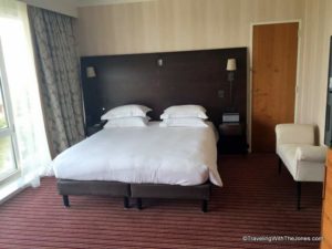 king bed, Room 501, Hilton Amsterdam Hotel