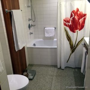 bathroom, Room 501, Hilton Amsterdam Hotel