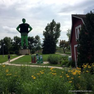 Green Giant Statue off Giant Drive in Blue Earth, MN