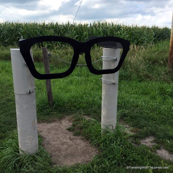 Buddy Holly memorial, Clear Lake, Iowa