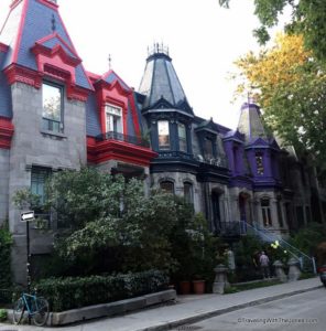 Victorian row houses facing Saint-Louis Square, Montreal, Canada
