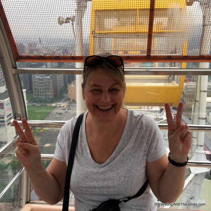 on the Miramar Entertainment Park Ferris Wheel, Taipei, Taiwan
