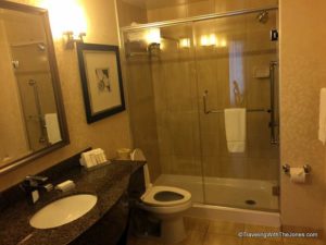 bathroom, Room 921, Hilton Garden Inn Montreal Centre-Ville, Canada