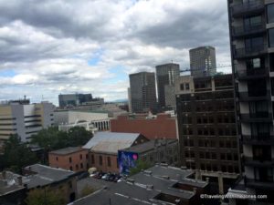 View from windows, Room 921, Hilton Garden Inn Montreal Centre-Ville, Canada