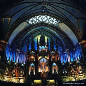inside the Notre-Dame Basilica, Montreal, Canada