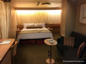 Wheelchair accessible, cabin 2555, ms Rotterdam cruise ship, Holland America