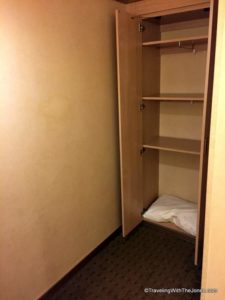 more storage space, Wheelchair accessible, cabin 2555, ms Rotterdam cruise ship, Holland America