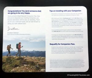 details on the Companion Pass, Southwest Airlines Rapid Rewards