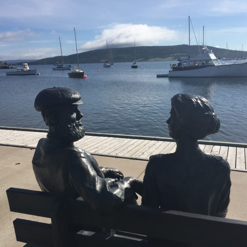 The "Bells at Baddeck" is a tribute to Mabel (Hubbard) Bell and Alexander Graham Bell in the village of Baddeck on Cape Breton Island in Nova Scotia, Canada.