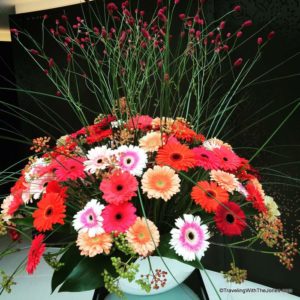 colorful flowers, Hilton Amsterdam Airport Schiphol Hotel