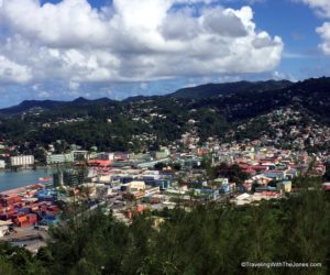 Overlooking the city of Castries, Saint Lucia
