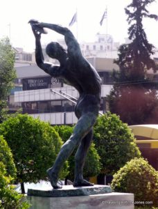 Olympic statue, Athens, Greece