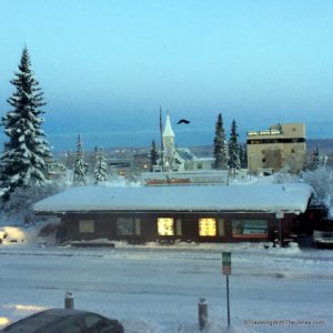 view from rm 225, Marriott Springhill Suites, Fairbanks, Alaska