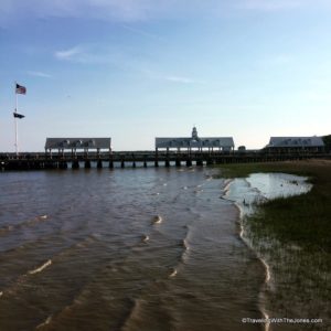 View of Waterfront Park from Fleet Landing Restaurant, Charleston, South Carolina