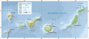 Map of the Canary Islands
