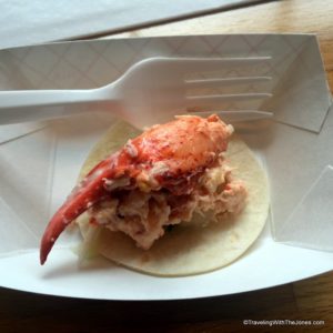 Lobster taco during Charlottetown Culinary Tour, Prince Edward Island, Canada