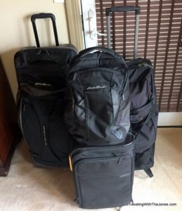 suitcases for 14-Day Celtic Explorer cruise on Holland America's Prinsendam