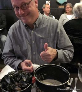 A fan of Mourne Mussels, Mourne Seafood Bar, Belfast, Ireland