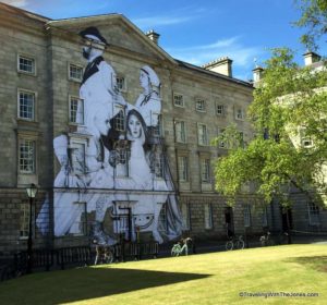 mural at Trinity College, Dublin, Ireland