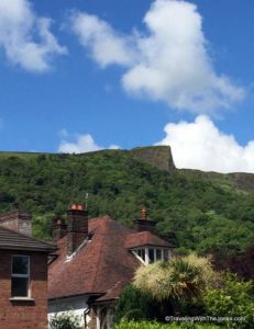 Cave Hill, with 'Napoleon's Nose" overlooking the city of Belfast, Northern Ireland