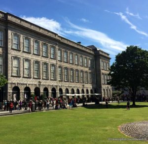 waiting to enter - Library of Trinity College Dublin
