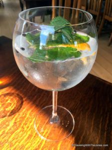 Gin and Tonic, The Hub Alehouse and Kitchen, Liverpool, England