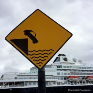 sign in the Killybegs, Ireland cruise port
