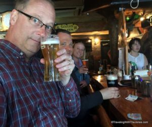 beers at The Snug, Bantry, Ireland