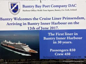 Prinsendam, first cruise ship in Bantry, Ireland in 30 years