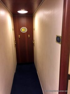 "hallway" to stateroom 421, ms Prinsendam, Holland America Line