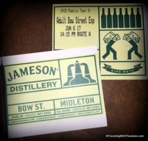 tickets to Jameson Bow Street Experience, Dublin, Ireland