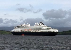 Holland America ms Prinsendam at anchor in Bantry Bay, Ireland