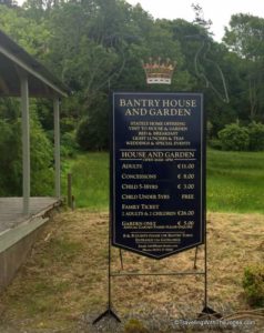 admission prices, Bantry House and Gardens, Bantry, Ireland
