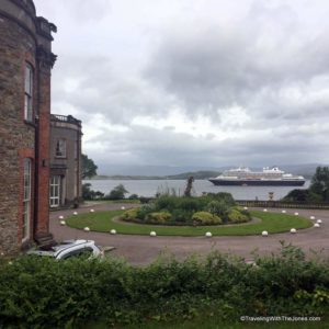 view of Diana's Bed looking out to sea, Bantry House and Gardens, Bantry, Ireland