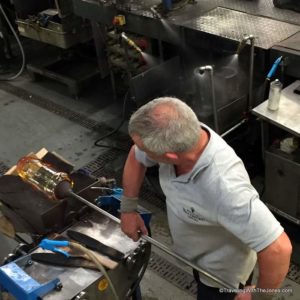 blowing process - House of Waterford Crystal tour, Waterford, Ireland
