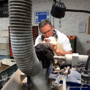 cutting department, House of Waterford Crystal tour, Waterford, Ireland