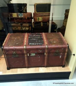 immigrant trunk, Red Star Line Museum, Antwerp, Belgium