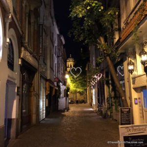 Wijngaardstraat - street in central Antwerp, Belgium