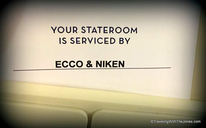Ecco & Niken, room stewards, Holland America Line