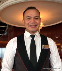 wine attendant, Holland America, Prinsendam